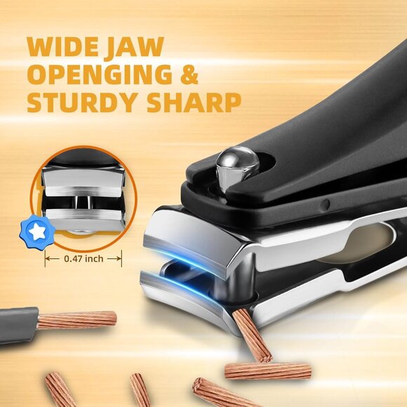 Long Handled Toenail Clippers for Seniors 360 Degree Rotating Head Sharp Finger - Picture 5 of 9